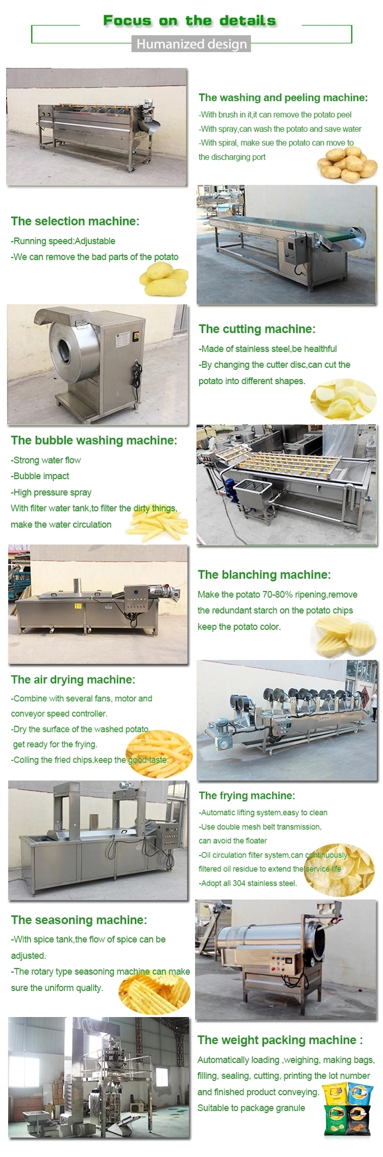 Qingdao Tune Potato Finger Chips Making Machine Maufacturer