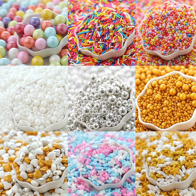 Creative Cake Decoration Sugar Pills Sweet Pearl Shape Hard Candy