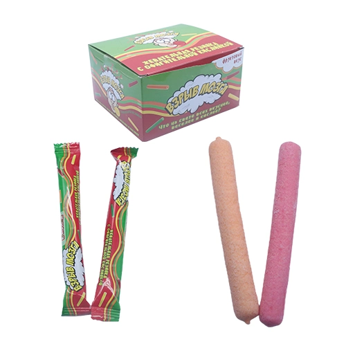 Manufacturer Wholesale Halal OEM Hot Sell Sour Bubble Gum Stick Candy