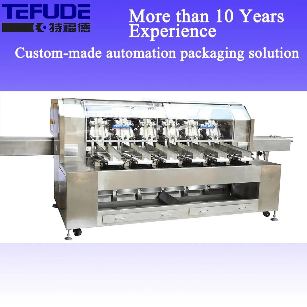New Design Combination Packing Machine Automatic Counting for Egg Rolls Finger Biscuits Breadstick Grissini