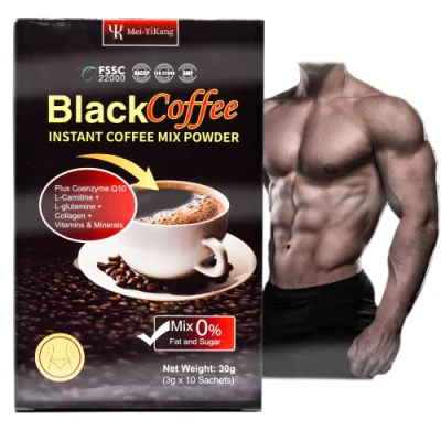  OEM 블랙 커피 인스턴트 커피 블렌드 파우더.  건강을 유지하고 신진대사를 촉진합니다.